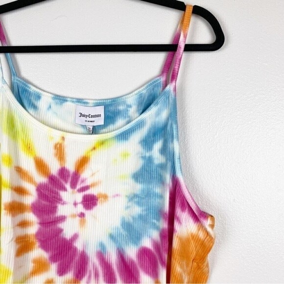 Juicy Couture Plus Tie Dye Ribbed Knit Halter Tank Top Size 2X NWT - Picture 3 of 8